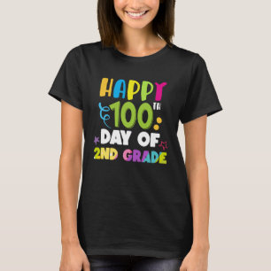 Camiseta Feliz 100º Dia de Professores e Crianças Engraçado
