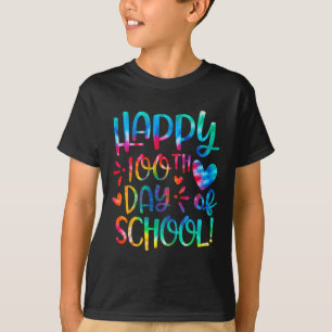 Camiseta Feliz 100º Dia De Professores Estudantes De 100 Di