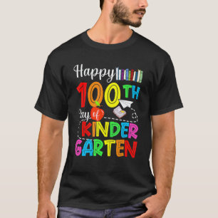 Camiseta Feliz 100º Dia De Vida De Professora De Jardim De 