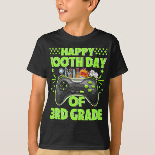 Camiseta Feliz 100º Dia do Professor Aluno do 3º ano
