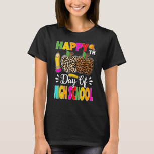Camiseta Feliz 100º Dia Do Professor Do Ensino Médio Aluno