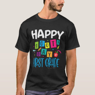 Camiseta Feliz 100º Dia dos Estudantes do Primeiro Grau 10