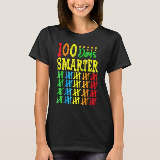 Camiseta Feliz 100º Dia dos Professores Escolares 100 Dias_ (Frente)