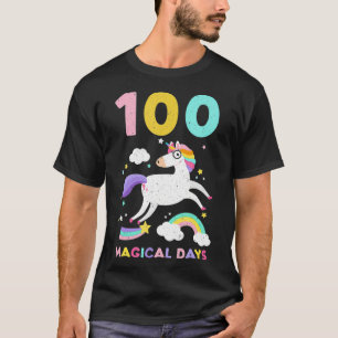 Camiseta Feliz 100º Dia Mágico De Professor De Unicórnio Es