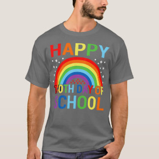 Camiseta Feliz 100.º Dia Da Escola 100 Dia Da Classe Escola