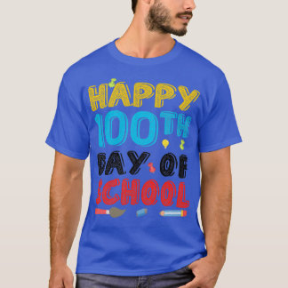 CAMISETA FELIZ 100. º DIA DA ESCOLA 15