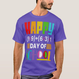 Camiseta feliz 100. º dia da escola 2023 2
