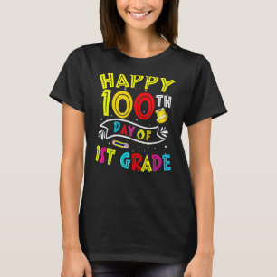 Camiseta Feliz 100.º Dia De 1rua Grau 100 Dias De Escola 32