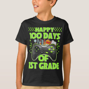 Camiseta Feliz 100.º Dia de Professores ou Estudantes do Gr