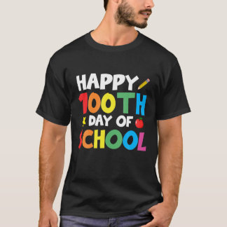 Camiseta Feliz 100.º Dia Do Estudo De Professores De Celebr