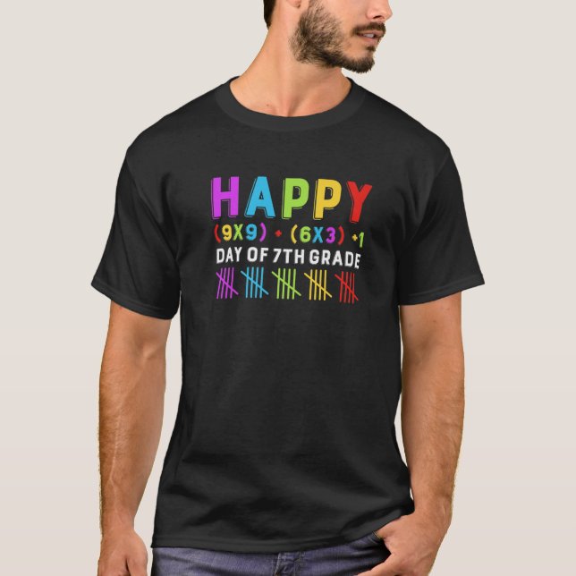 Camiseta Feliz 100.º Dia Do Professor De Fórmula Matemática (Frente)