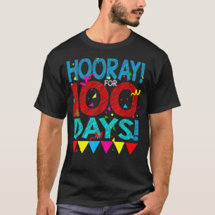 Camiseta Feliz 100 Dias De 100º Dia De Teac Escolar