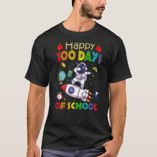 Camiseta Feliz 100 Dias De Astronauta Escolar Outer Space K