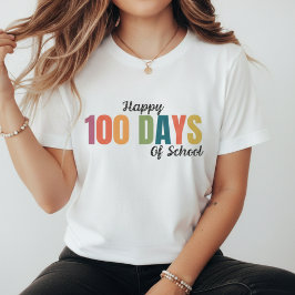 Camiseta Feliz 100 Dias de Aula Professor