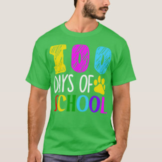 Camiseta Feliz 100 dias de comemoração escolar 2