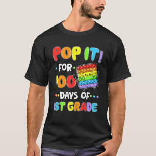 Camiseta Feliz 100 Dias De Crianças Da Classe 1rua Meninos