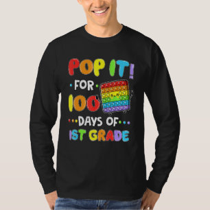 Camiseta Feliz 100 Dias De Crianças Da Classe 1rua Meninos