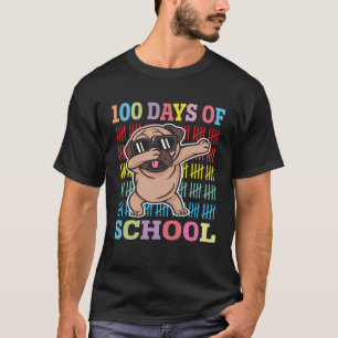 Camiseta Feliz 100 Dias De Crianças Escolares A Dabbing Gir
