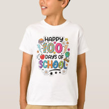 Camiseta Feliz 100 Dias de Escola