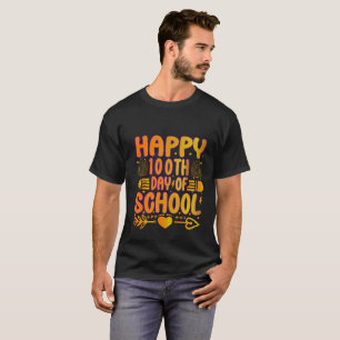 Camiseta feliz 100 dias de escola