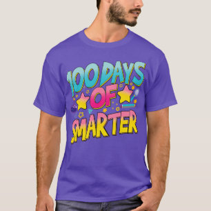Camiseta Feliz 100 Dias De Escola 00 Dias Mais Inteligente 