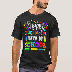 Camiseta Feliz 100 Dias de Escola 100ª Equação Matemática E