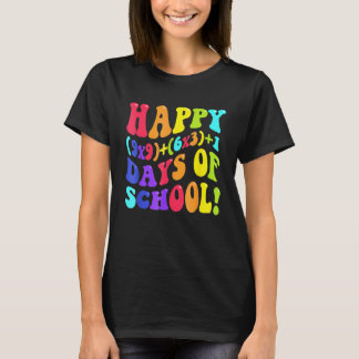 Camiseta Feliz 100 Dias De Escola 100º Dia Professor Matemá