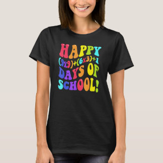 Camiseta Feliz 100 Dias De Escola 100º Dia Professor Matemá