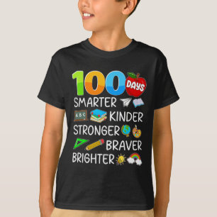 Camiseta Feliz 100 Dias De Escola 100º Dia Professor Menino