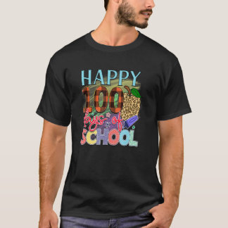 Camiseta Feliz 100 Dias De Escola   Aluno Professor