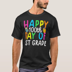 Camiseta Feliz 100 Dias De Escola Para Professores Da Class