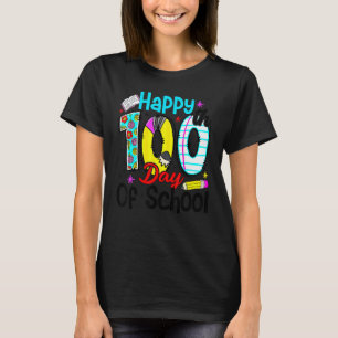 Camiseta Feliz 100 Dias de Escola Sorriso para Aluno & Prof
