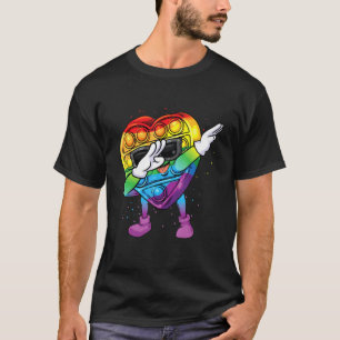 Camiseta Feliz 100 Dias De Escolas Dabbing Fidget Toy Kids