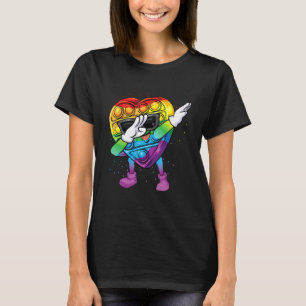 Camiseta Feliz 100 Dias De Escolas Dabbing Fidget Toy Kids 