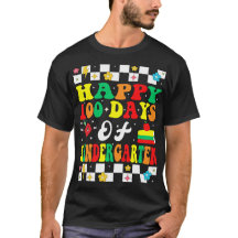Camiseta Feliz 100 Dias De Jardim De Infância
