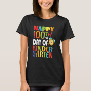 Camiseta Feliz 100 Dias De Jardim De Infância 100 Dias De E