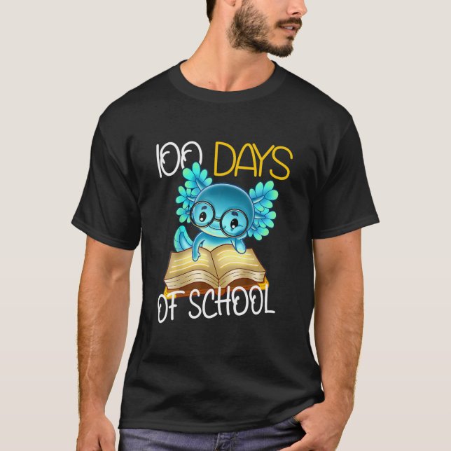 Camiseta Feliz 100 Dias De Jardim De Infância Axolotl 2022 (Frente)