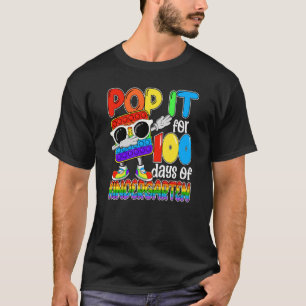 Camiseta Feliz 100 Dias de Jardim de Infância Escolar 100º 