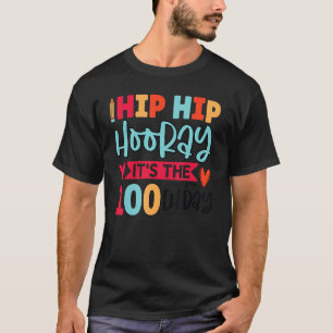 Camiseta Feliz 100 dias de meninos da escola jardim de infâ