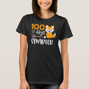 Camiseta Feliz 100 Dias De Professora De Raposa Mágica Da E