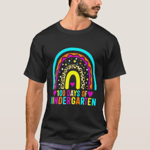 Camiseta Feliz 100 Dias De Professora Do Jardim De Infância