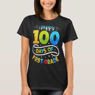 Camiseta Feliz 100 dias do primeiro ano