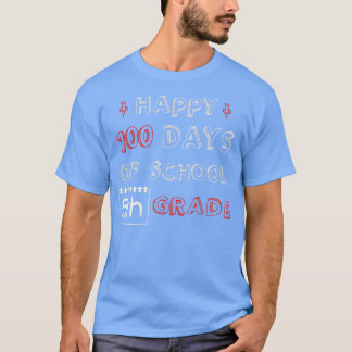 Camiseta Feliz 100 Dias Escolares 5, Engraçado E Adorável