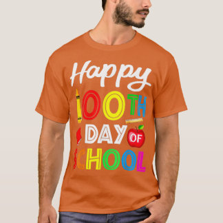 Camiseta Feliz 100 Dias Mais Inteligente Feliz 100º Dia da 