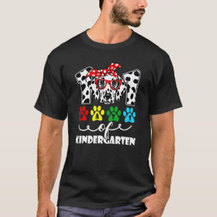 Camiseta Feliz 101 Dias De Cão De Jardim De Infância 100 Di