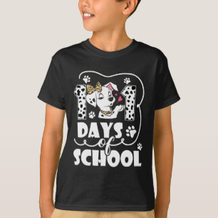 Camiseta Feliz 101 Dias de Ensino Cachorro Gelado Mais De 1
