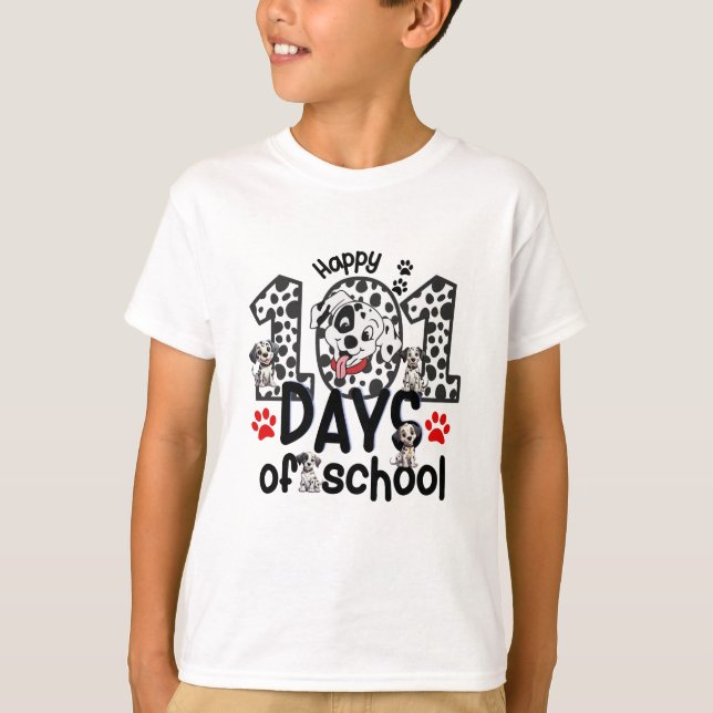 Camiseta Feliz 101 Dias De Escola (Frente)