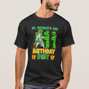 Camiseta Feliz 11 de Dia de São Patrício de Aniversário Uni