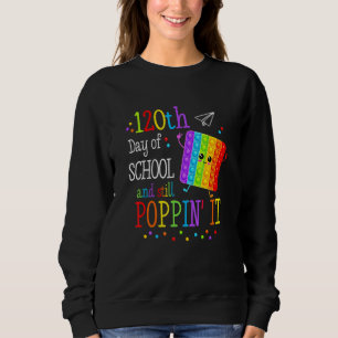 Camiseta Feliz 120º Dia Da Escola E Ainda A Apanhou Criança