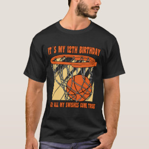 Camiseta Feliz 12 de aniversário de 12 anos Bysketbyll 12 B